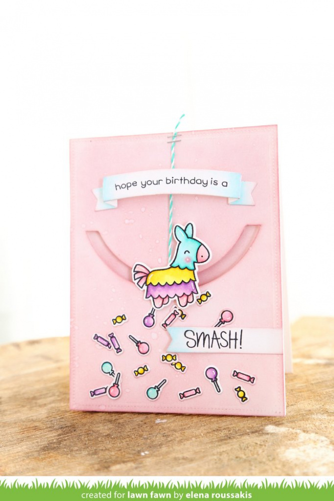 English Stamp Sets | Lawn Fawn 2x3 Clear Stamp - Year Six - Pink and Paper Scrapbooking Shop