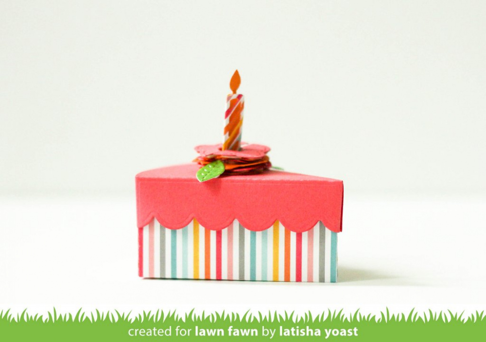 Lawn Fawn Cake Slice Box Dies Papiria