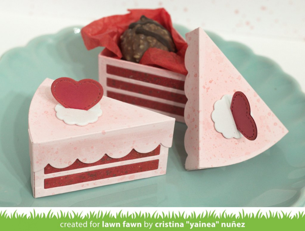 Lawn Fawn Cake Slice Box Dies Papiria