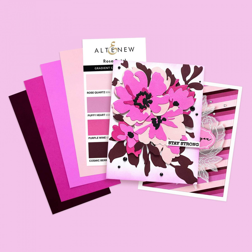 Altenew - Gradient Cardstock Set - Rose Petal