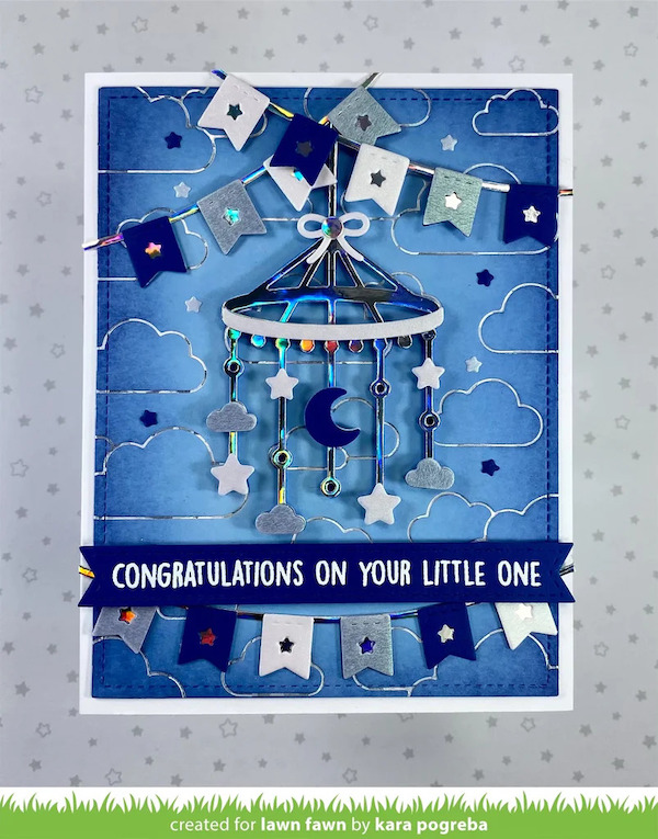 Lawn Cuts Custom Craft Die - Moon & Stars Mobile Matrice Découpe Pour Scrapbooking Et Loisirs Créatifs