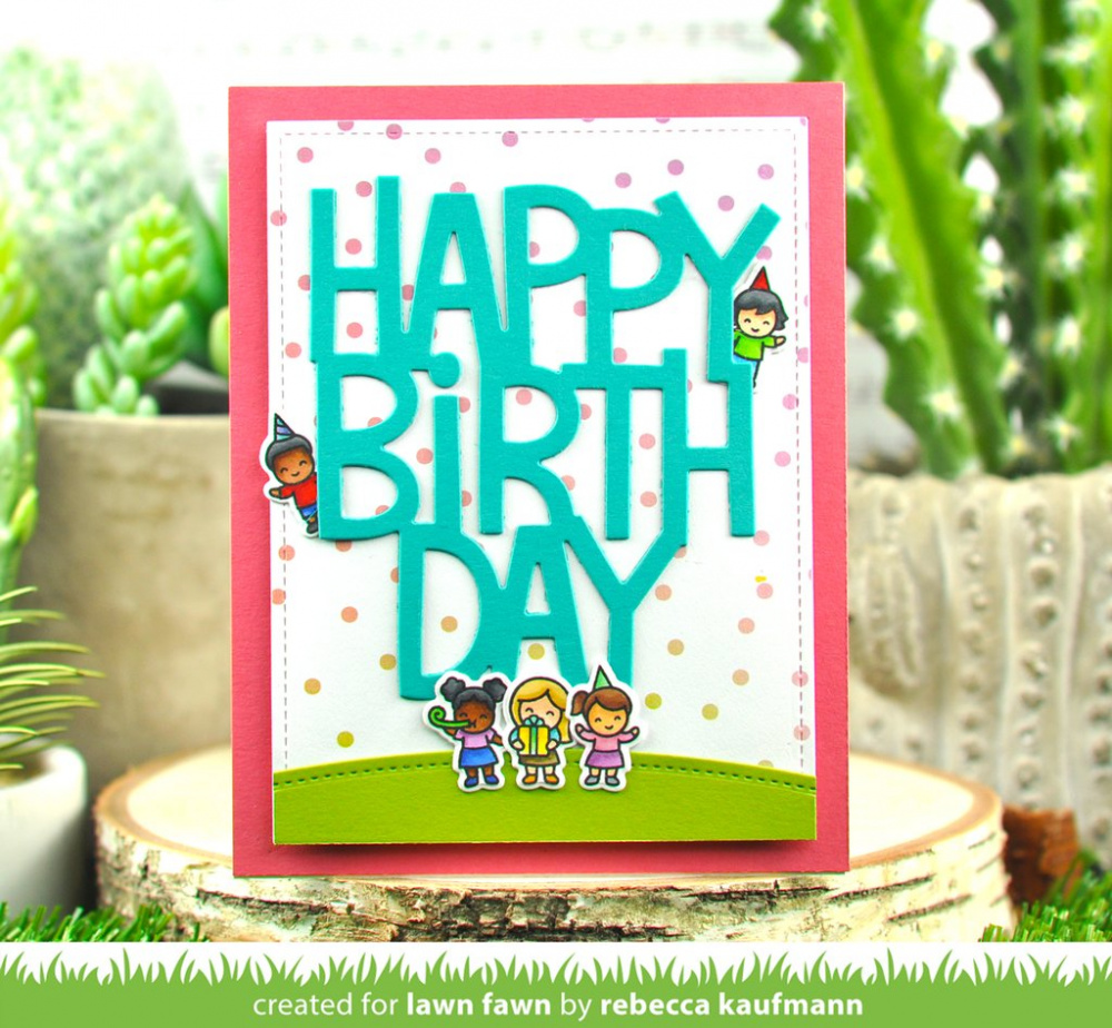 Lawn Fawn Clear Stamps 3X4-Tiny Birthday Friends