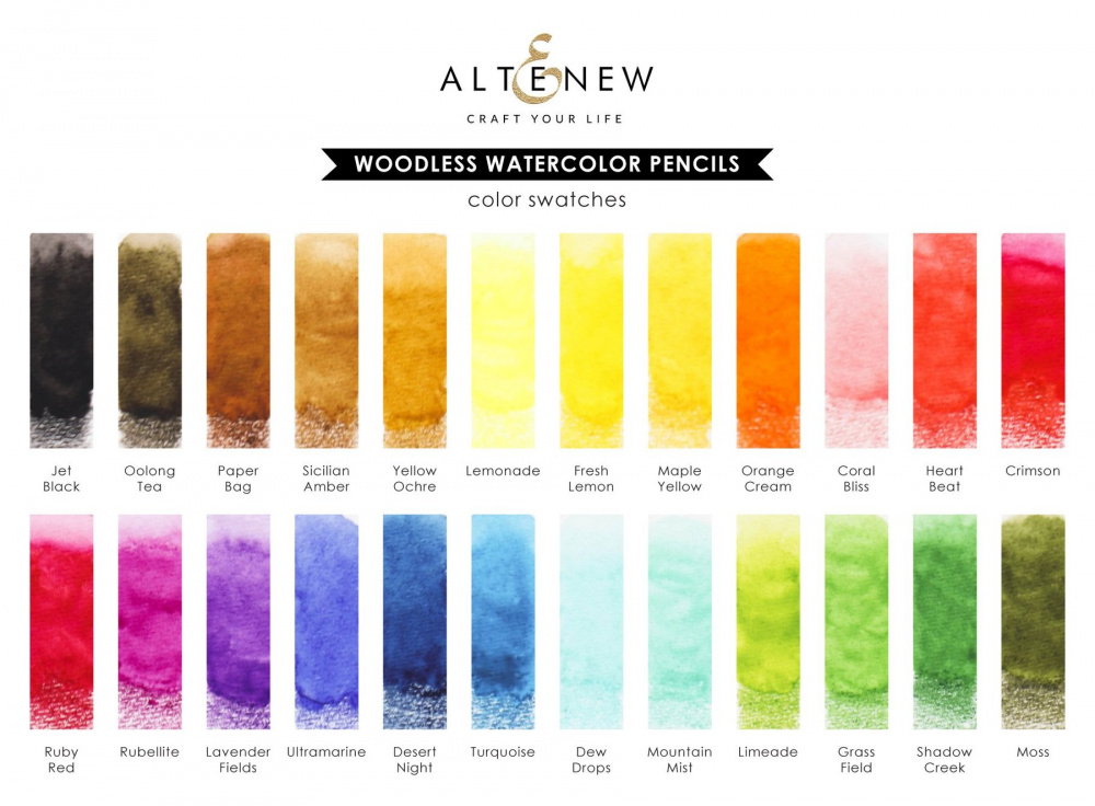 Tried the Woodless Watercolor Pencils?!? - Altenew Scrapbook
