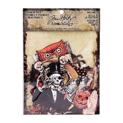 Tim Holtz Ideaology Halloween Ephemera Pack Papiria