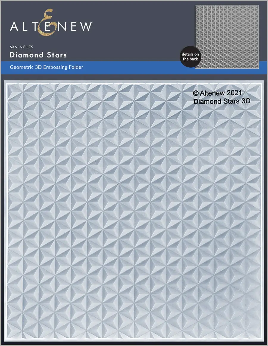 Altenew Diamond Stars 3D Embossing Folder - Papiria