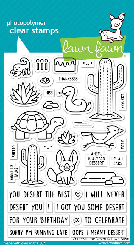 Lawn Fawn Critters in the Desert Stamp Set - Papiria